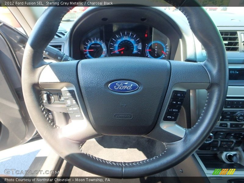 Sterling Grey Metallic / Charcoal Black 2012 Ford Fusion SEL