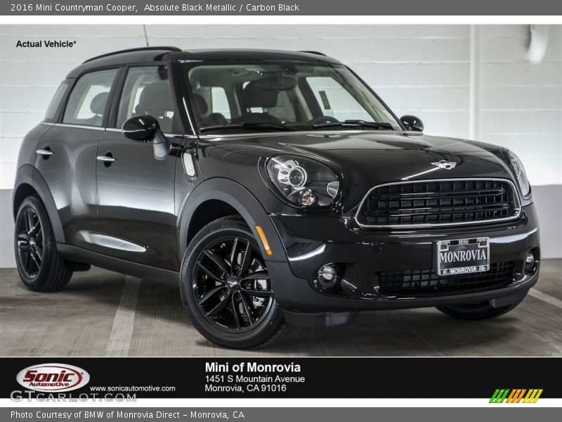 Absolute Black Metallic / Carbon Black 2016 Mini Countryman Cooper