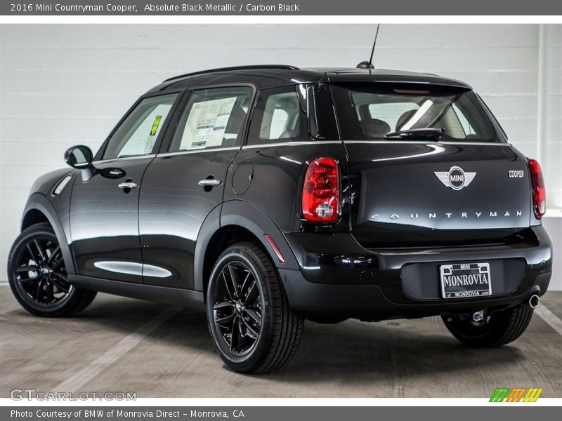 Absolute Black Metallic / Carbon Black 2016 Mini Countryman Cooper