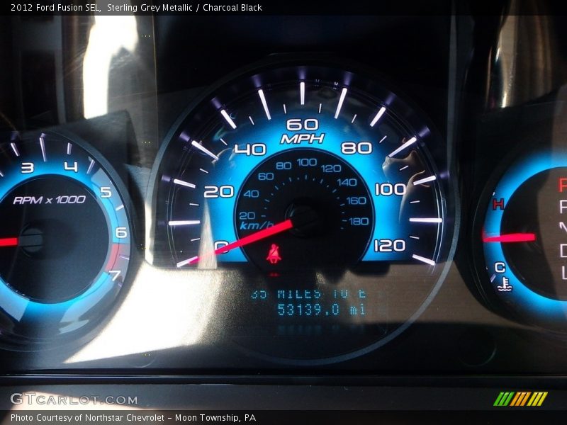 Sterling Grey Metallic / Charcoal Black 2012 Ford Fusion SEL
