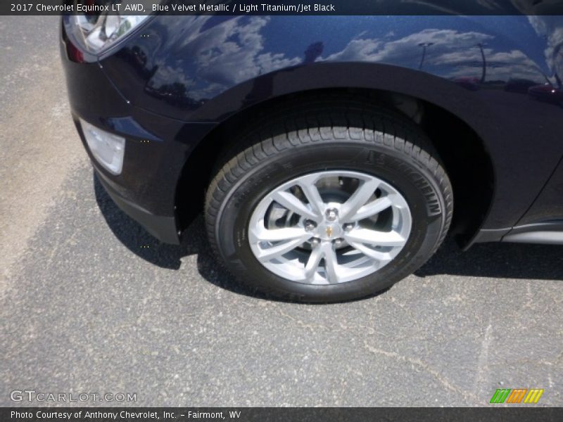 Blue Velvet Metallic / Light Titanium/Jet Black 2017 Chevrolet Equinox LT AWD