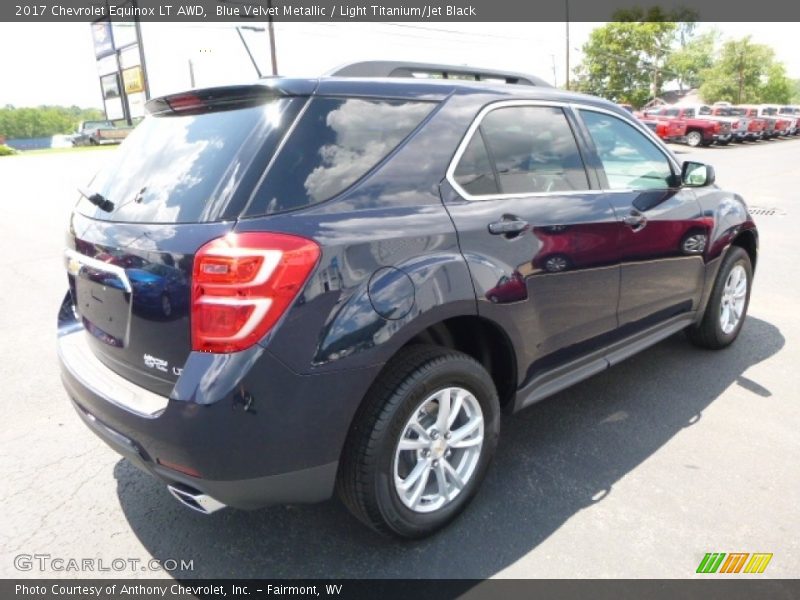 Blue Velvet Metallic / Light Titanium/Jet Black 2017 Chevrolet Equinox LT AWD