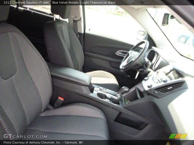 Blue Velvet Metallic / Light Titanium/Jet Black 2017 Chevrolet Equinox LT AWD