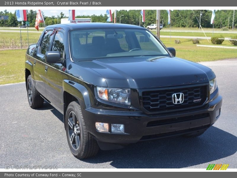 Crystal Black Pearl / Black 2013 Honda Ridgeline Sport