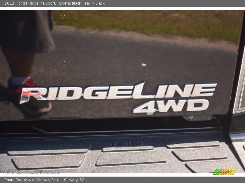 Crystal Black Pearl / Black 2013 Honda Ridgeline Sport