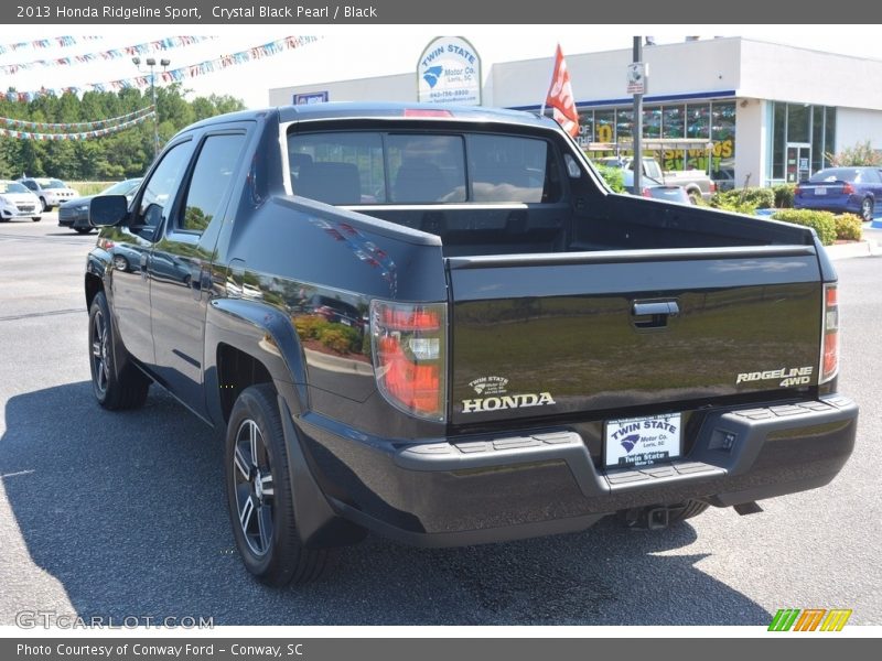 Crystal Black Pearl / Black 2013 Honda Ridgeline Sport