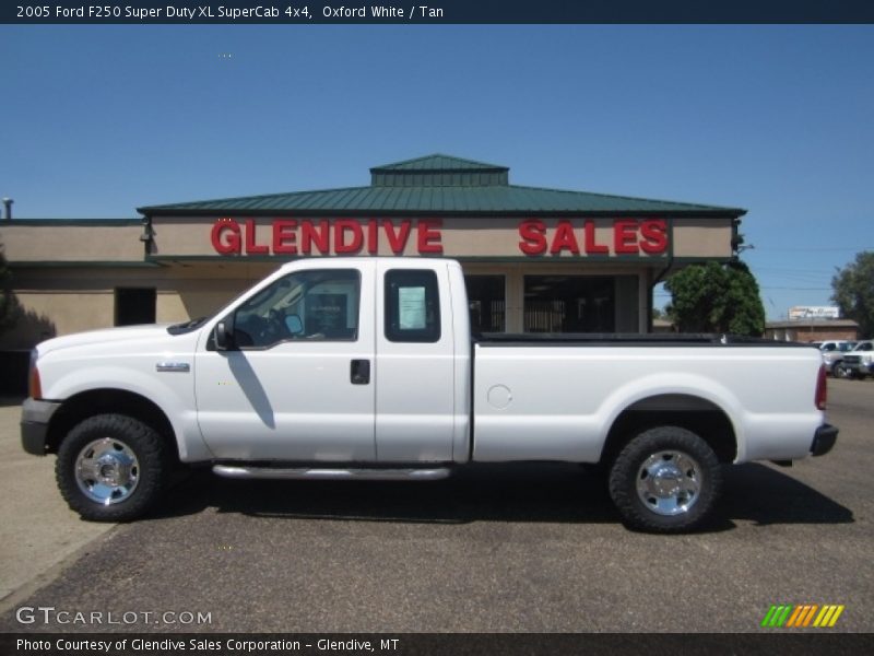 Oxford White / Tan 2005 Ford F250 Super Duty XL SuperCab 4x4