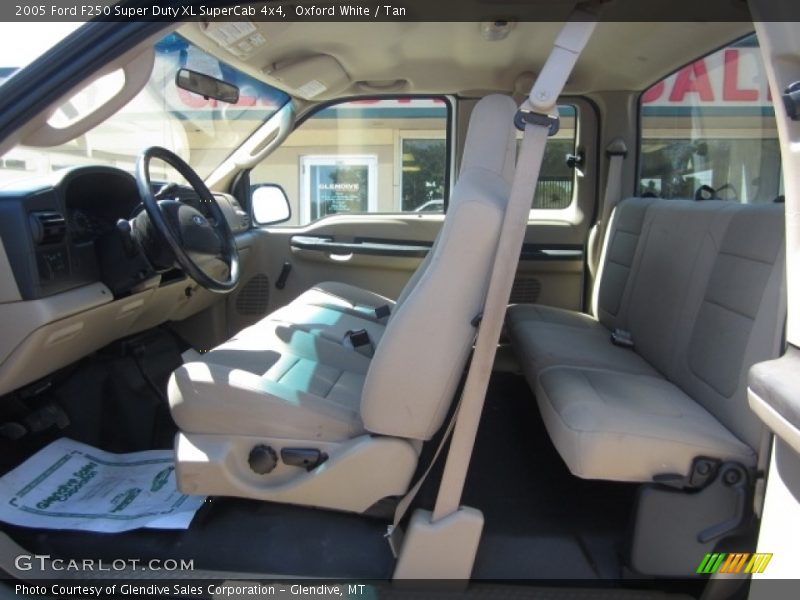 Oxford White / Tan 2005 Ford F250 Super Duty XL SuperCab 4x4