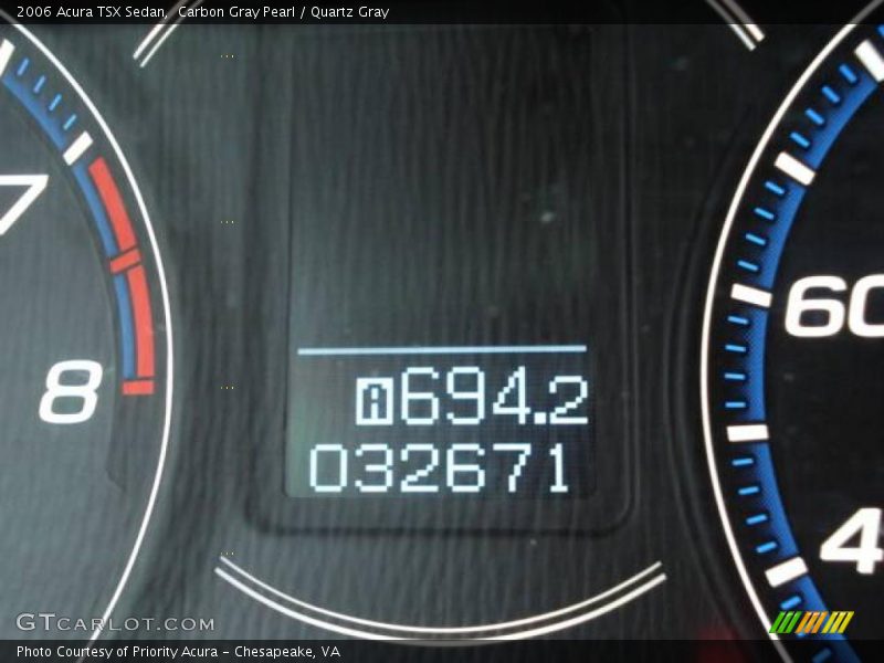 Carbon Gray Pearl / Quartz Gray 2006 Acura TSX Sedan
