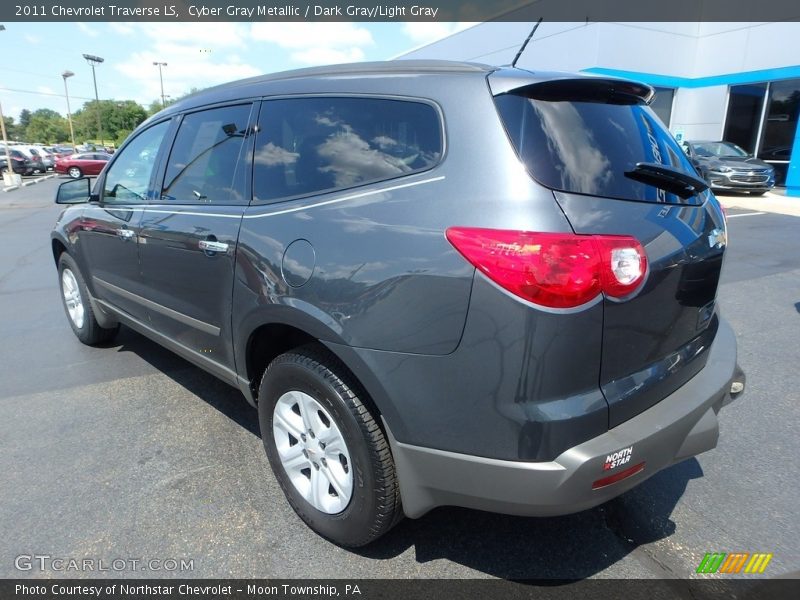 Cyber Gray Metallic / Dark Gray/Light Gray 2011 Chevrolet Traverse LS