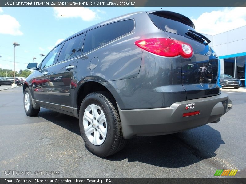 Cyber Gray Metallic / Dark Gray/Light Gray 2011 Chevrolet Traverse LS