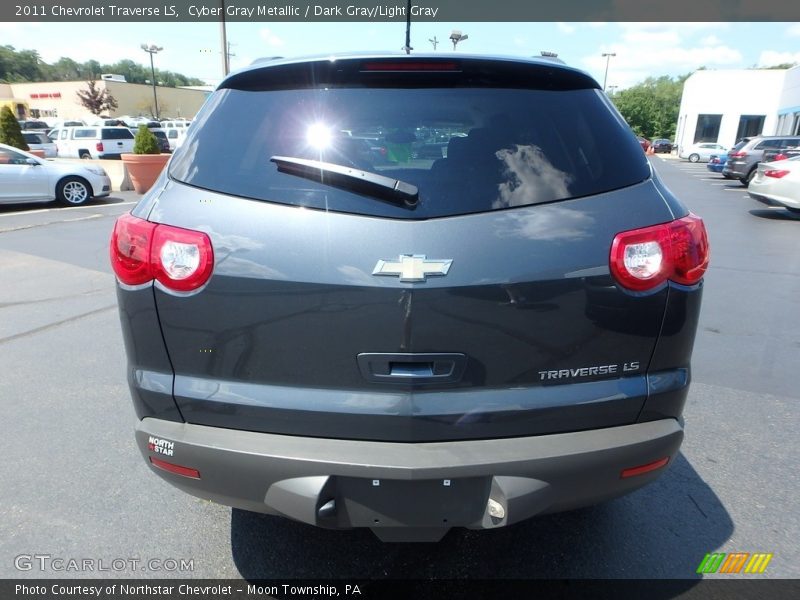Cyber Gray Metallic / Dark Gray/Light Gray 2011 Chevrolet Traverse LS
