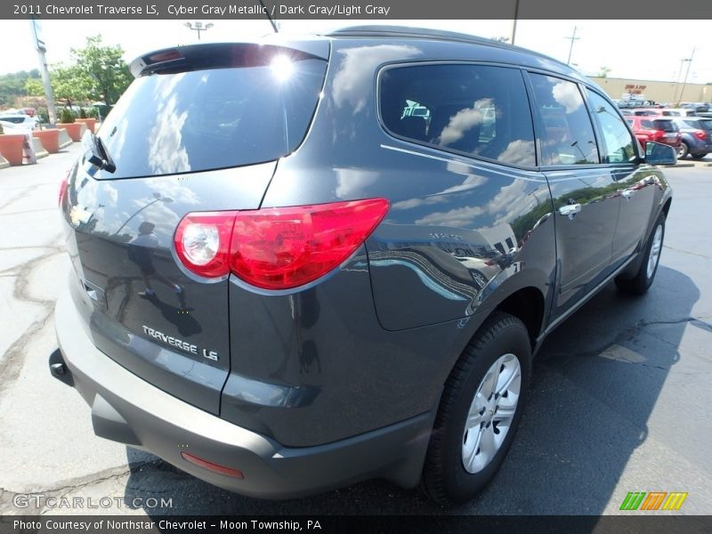 Cyber Gray Metallic / Dark Gray/Light Gray 2011 Chevrolet Traverse LS