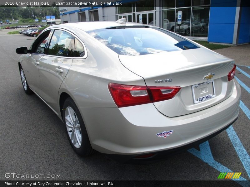 Champagne Silver Metallic / Jet Black 2016 Chevrolet Malibu LT