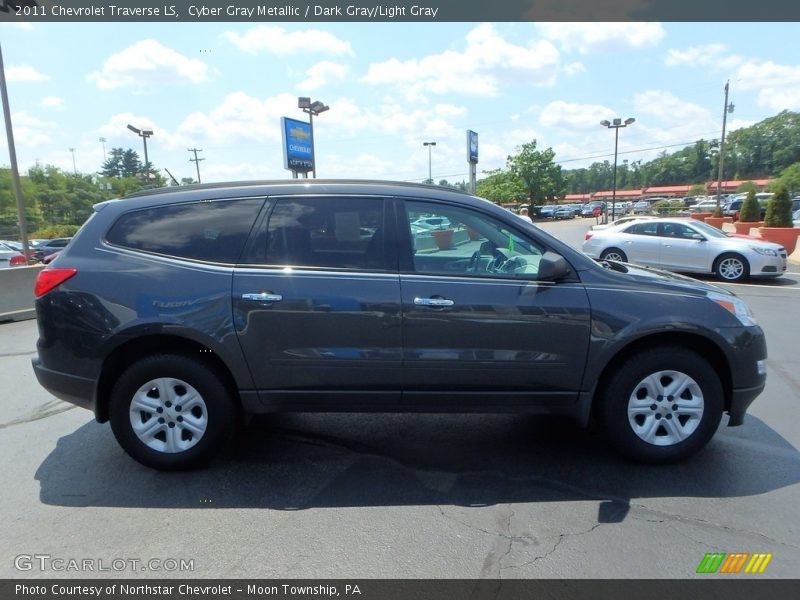 Cyber Gray Metallic / Dark Gray/Light Gray 2011 Chevrolet Traverse LS