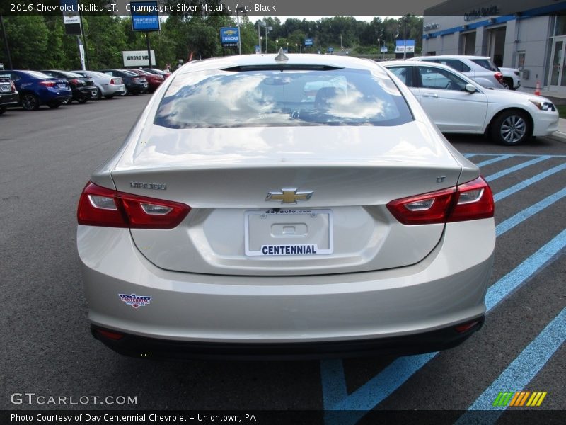 Champagne Silver Metallic / Jet Black 2016 Chevrolet Malibu LT