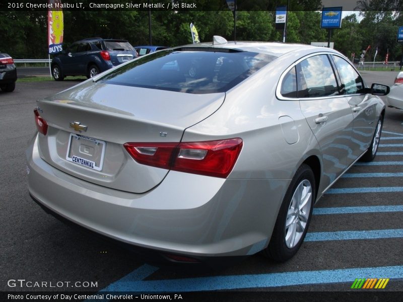 Champagne Silver Metallic / Jet Black 2016 Chevrolet Malibu LT