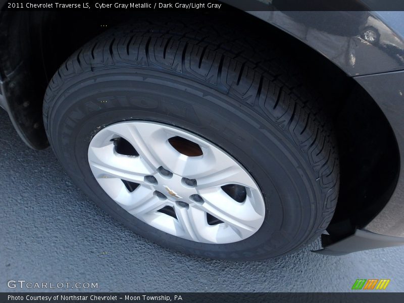 Cyber Gray Metallic / Dark Gray/Light Gray 2011 Chevrolet Traverse LS