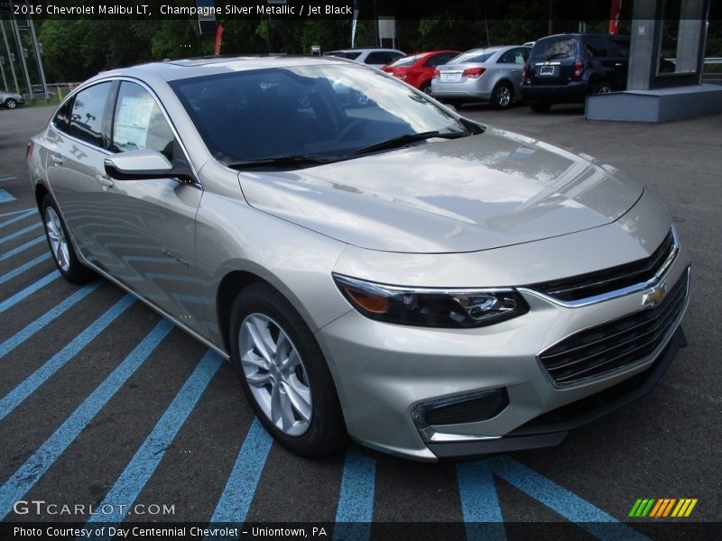 Champagne Silver Metallic / Jet Black 2016 Chevrolet Malibu LT