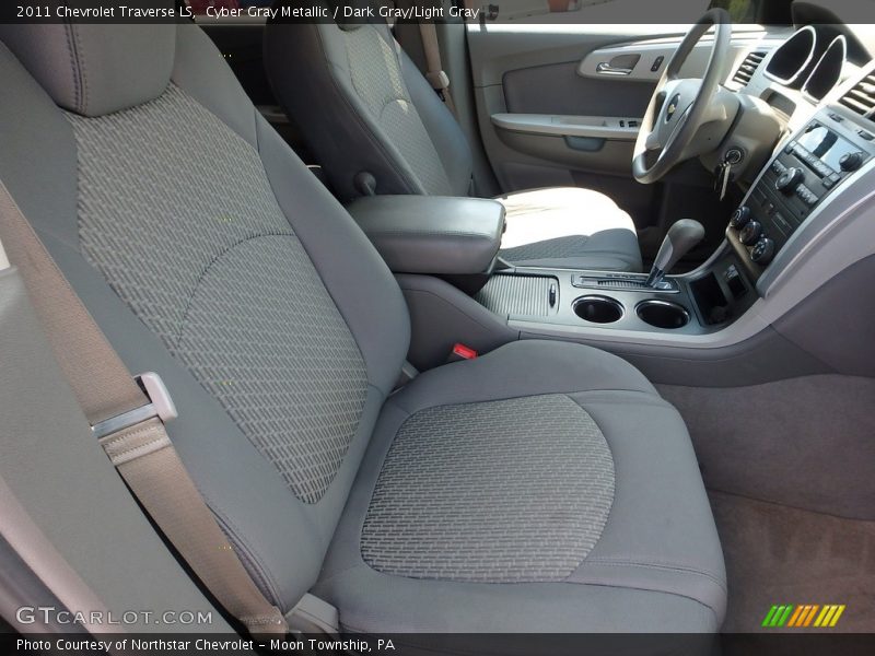 Cyber Gray Metallic / Dark Gray/Light Gray 2011 Chevrolet Traverse LS