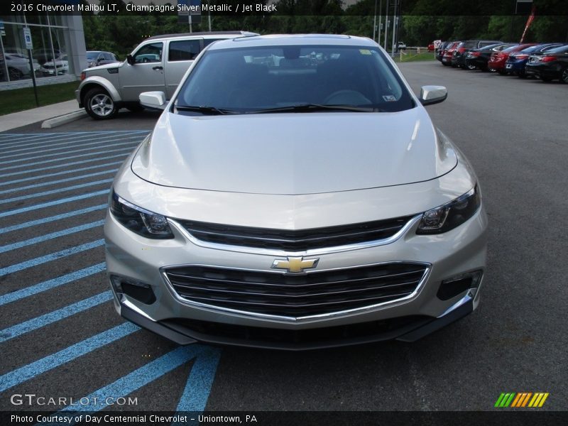 Champagne Silver Metallic / Jet Black 2016 Chevrolet Malibu LT