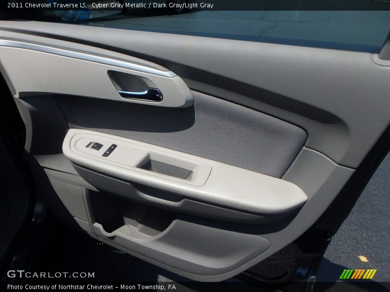 Cyber Gray Metallic / Dark Gray/Light Gray 2011 Chevrolet Traverse LS