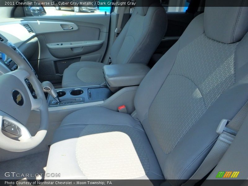 Cyber Gray Metallic / Dark Gray/Light Gray 2011 Chevrolet Traverse LS