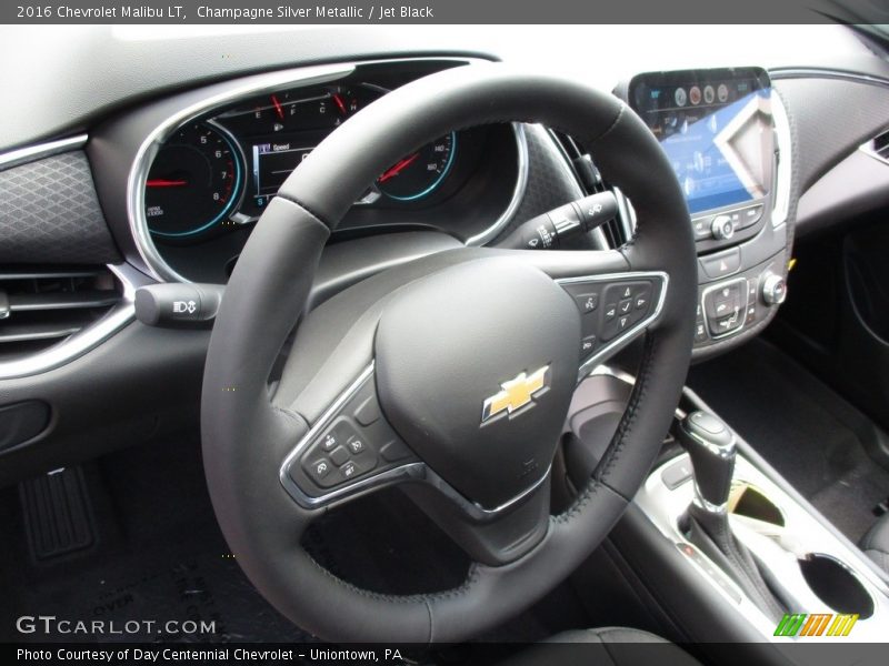 Champagne Silver Metallic / Jet Black 2016 Chevrolet Malibu LT