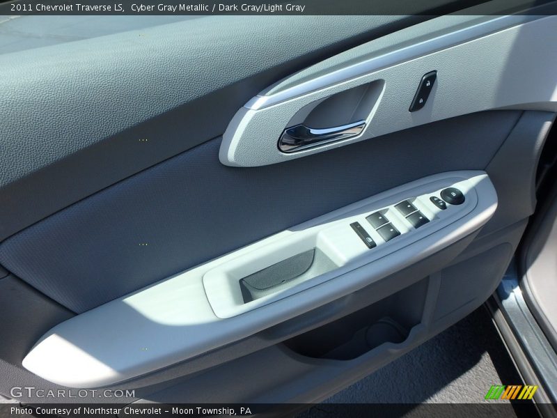 Cyber Gray Metallic / Dark Gray/Light Gray 2011 Chevrolet Traverse LS