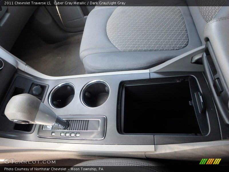Cyber Gray Metallic / Dark Gray/Light Gray 2011 Chevrolet Traverse LS