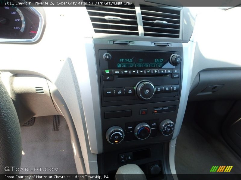 Cyber Gray Metallic / Dark Gray/Light Gray 2011 Chevrolet Traverse LS