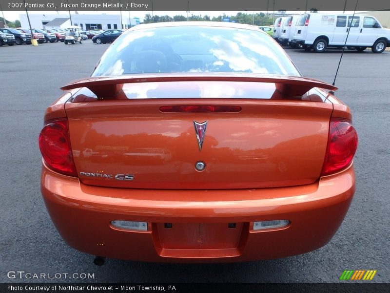 Fusion Orange Metallic / Ebony 2007 Pontiac G5