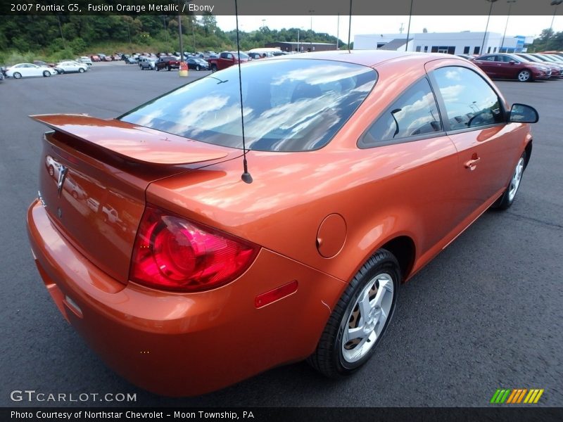 Fusion Orange Metallic / Ebony 2007 Pontiac G5