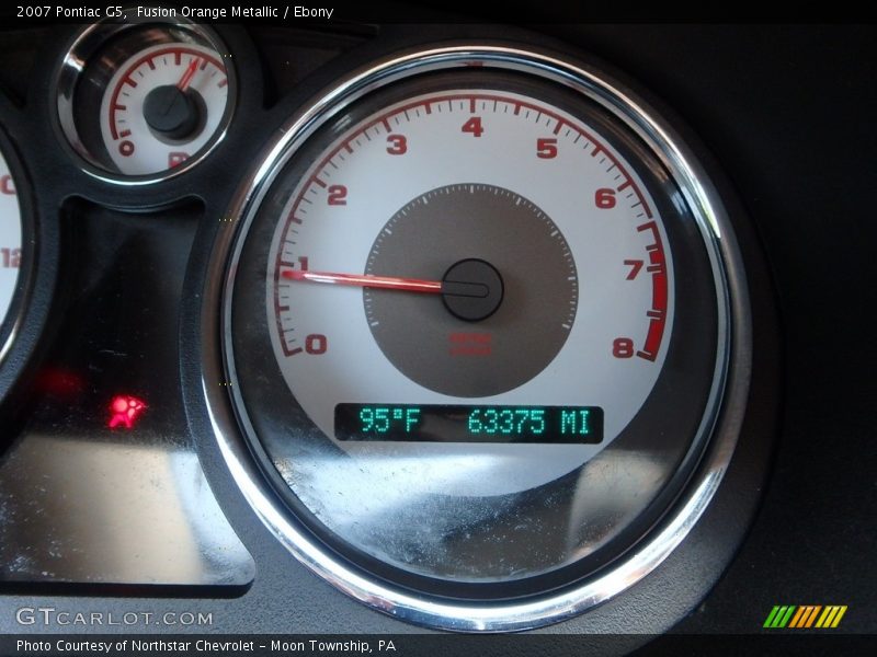 Fusion Orange Metallic / Ebony 2007 Pontiac G5