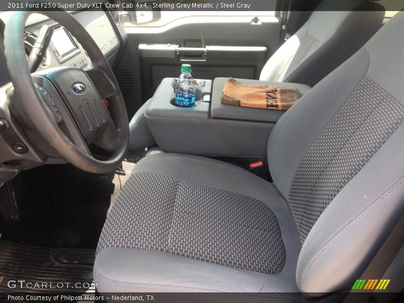Sterling Grey Metallic / Steel Gray 2011 Ford F250 Super Duty XLT Crew Cab 4x4