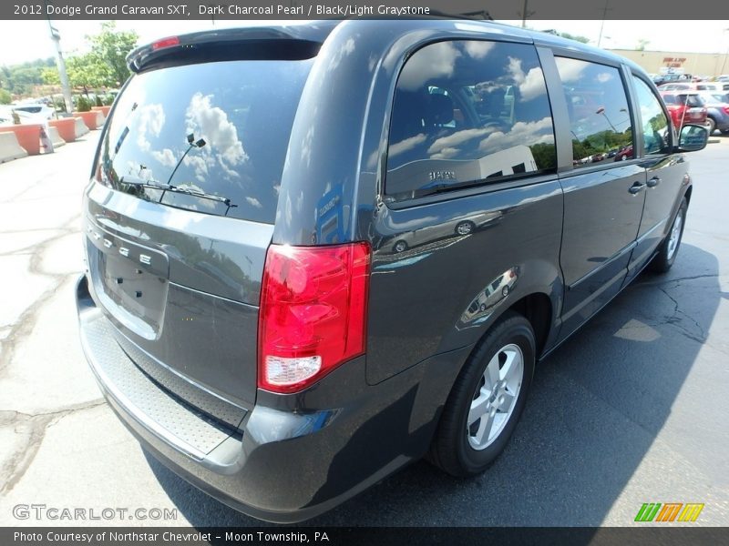 Dark Charcoal Pearl / Black/Light Graystone 2012 Dodge Grand Caravan SXT
