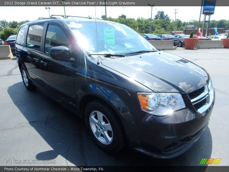 Dark Charcoal Pearl / Black/Light Graystone 2012 Dodge Grand Caravan SXT