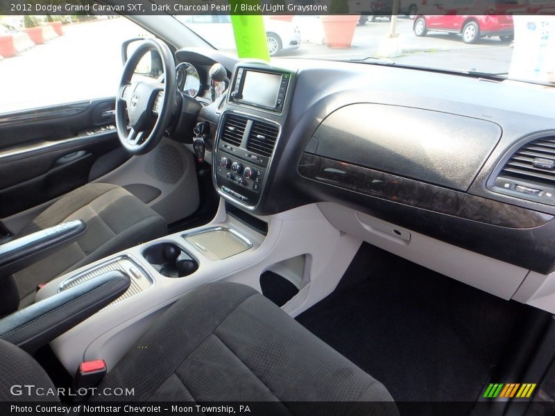 Dark Charcoal Pearl / Black/Light Graystone 2012 Dodge Grand Caravan SXT