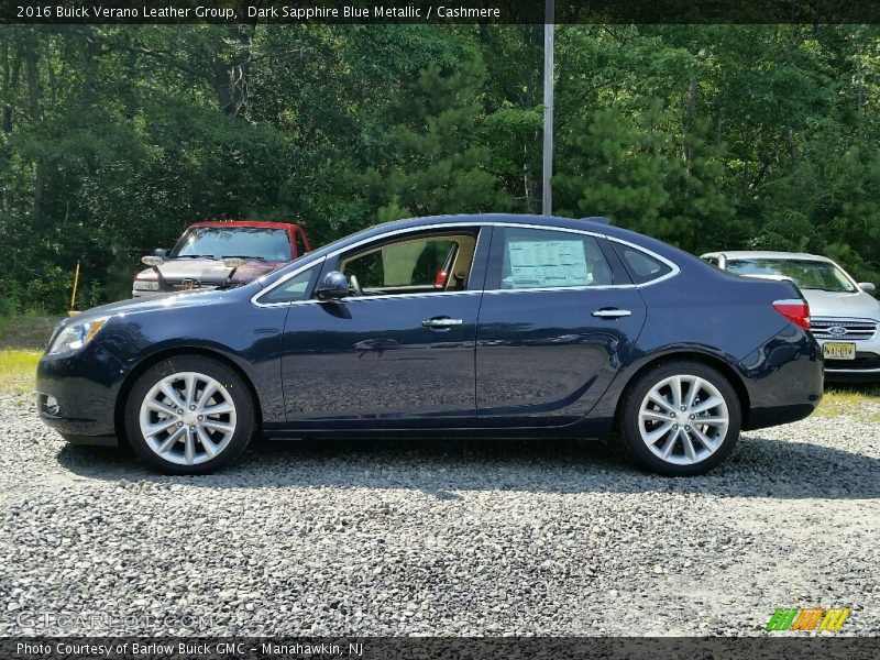 Dark Sapphire Blue Metallic / Cashmere 2016 Buick Verano Leather Group