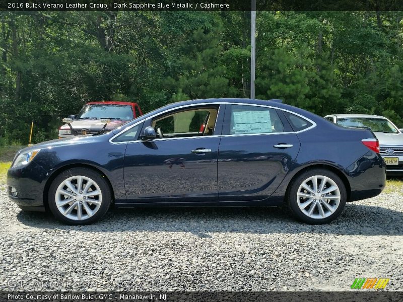 Dark Sapphire Blue Metallic / Cashmere 2016 Buick Verano Leather Group