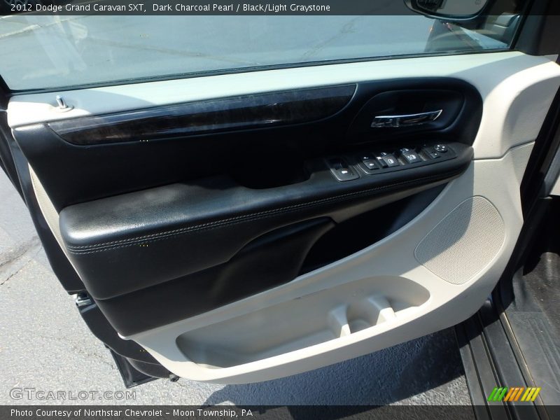 Dark Charcoal Pearl / Black/Light Graystone 2012 Dodge Grand Caravan SXT