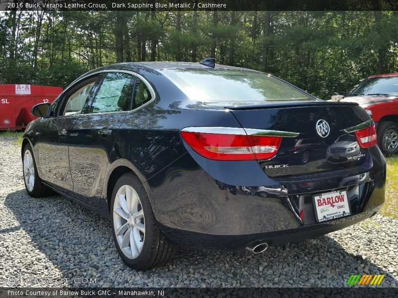 Dark Sapphire Blue Metallic / Cashmere 2016 Buick Verano Leather Group