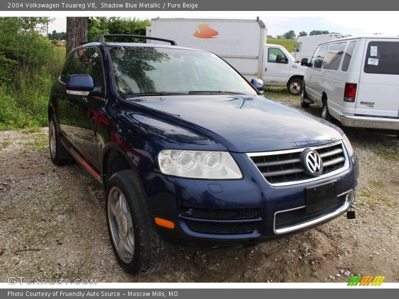 Shadow Blue Metallic / Pure Beige 2004 Volkswagen Touareg V8