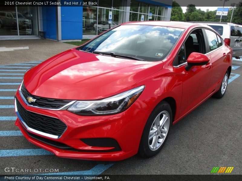 Red Hot / Jet Black 2016 Chevrolet Cruze LT Sedan