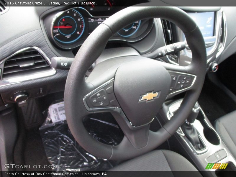 Red Hot / Jet Black 2016 Chevrolet Cruze LT Sedan