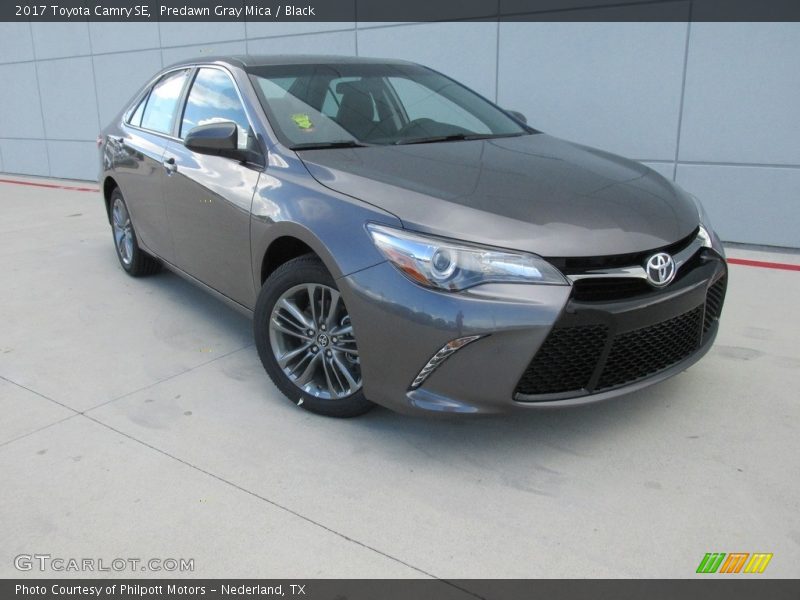 Predawn Gray Mica / Black 2017 Toyota Camry SE