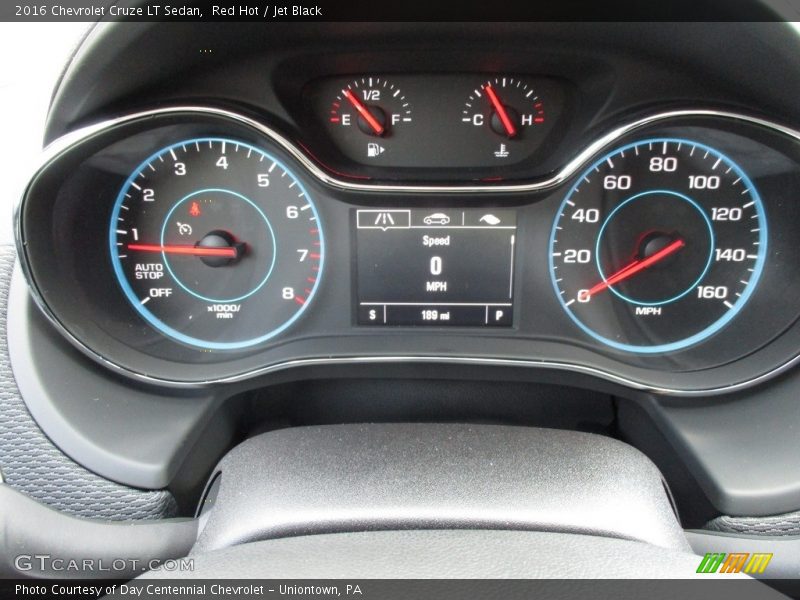 Red Hot / Jet Black 2016 Chevrolet Cruze LT Sedan