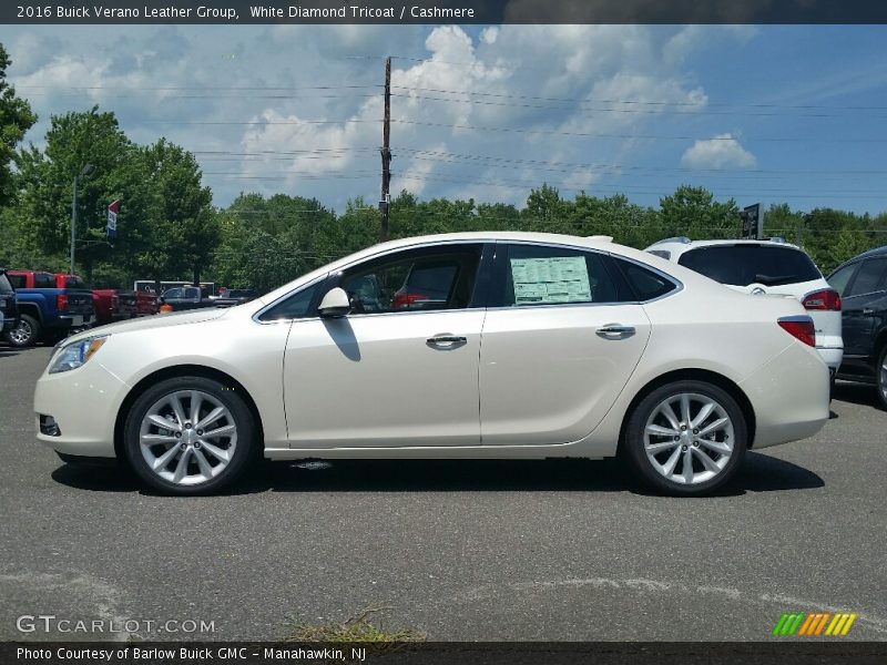 White Diamond Tricoat / Cashmere 2016 Buick Verano Leather Group
