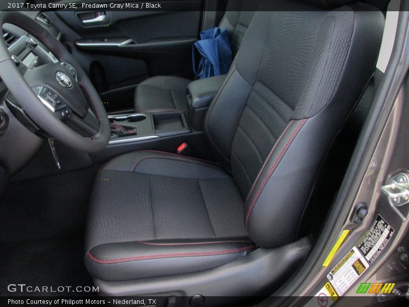 Front Seat of 2017 Camry SE