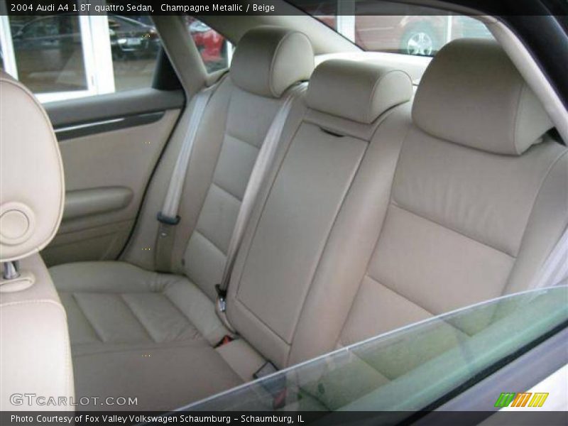Champagne Metallic / Beige 2004 Audi A4 1.8T quattro Sedan